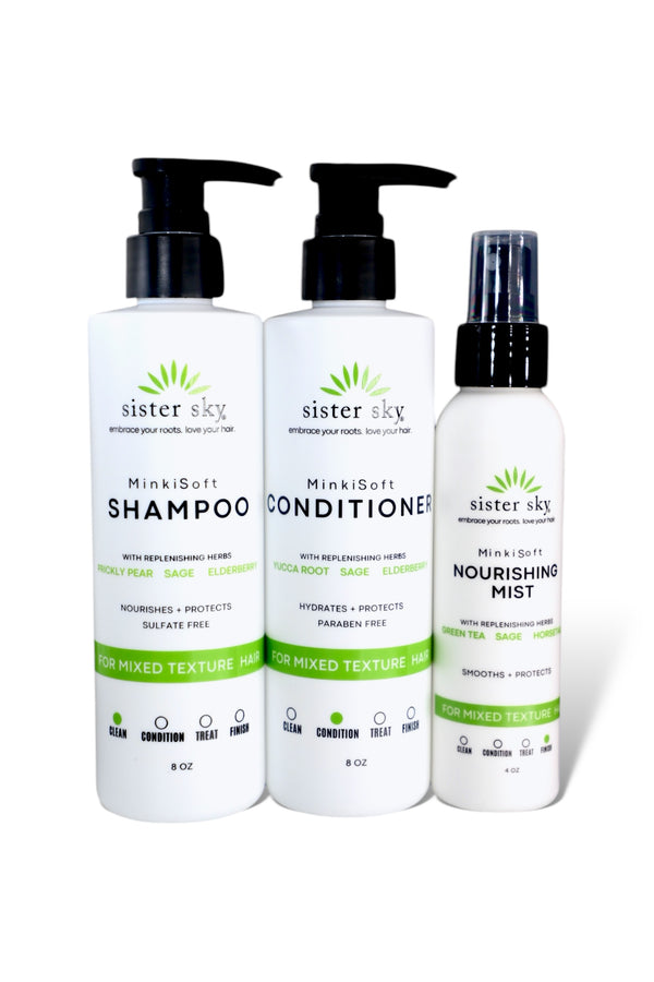 NEW MinkiSoft Shampoo, Conditioner, Nourishing Mist