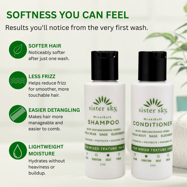 MinkiSoft Softening Hair Care Duo