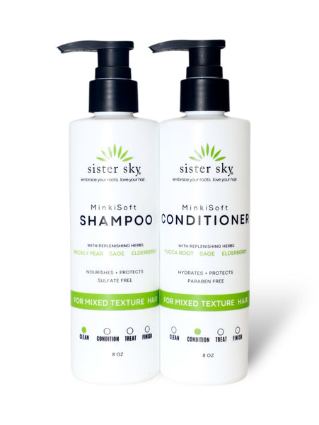 MinkiSoft Shampoo and Conditioner Set – Sister Sky